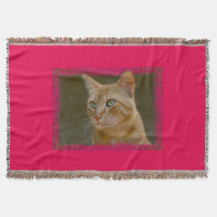 Couverture de jet de chat de gingembre