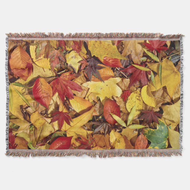 Couverture de jet de chute d'automne (Devant)
