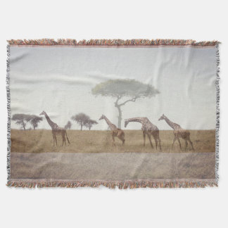 Couverture de jet de girafe