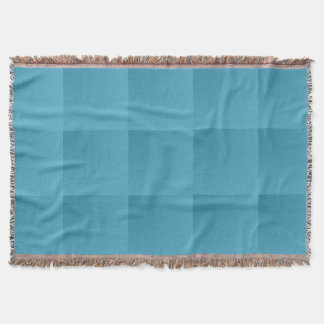 Couverture de jet de plaid de turquoise