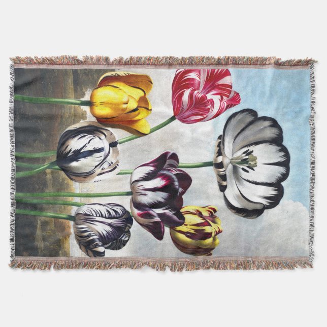 Couverture de jet de tulipes (Devant)