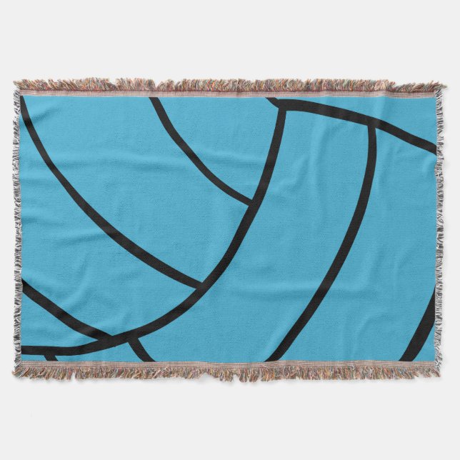 Couverture de jet de volleyball de turquoise (Devant)