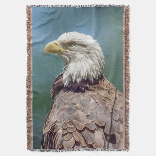 Couverture de jet d'Eagle chauve (devant Vertical)