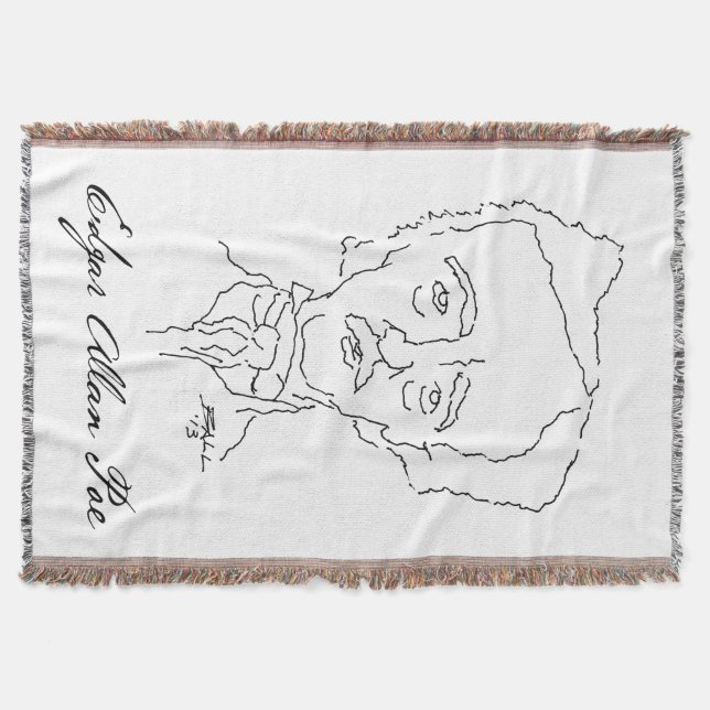 Couverture de jet d'Edgar Allan Poe (Devant)