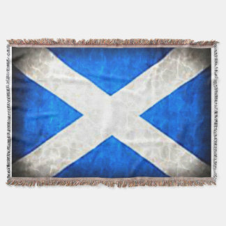 Couverture de jet. Drapeau de l'Ecosse