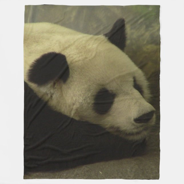 Couverture de jet en polaire de Panda (Devant)