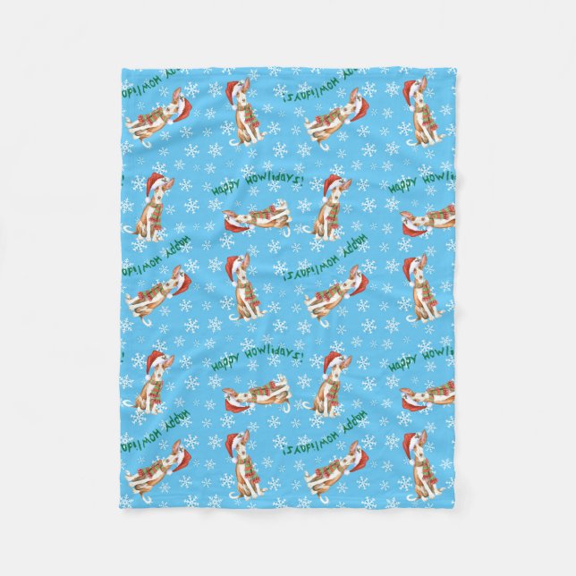 Couverture de la flotte de l'Ibizan Hound de Noël (Devant)