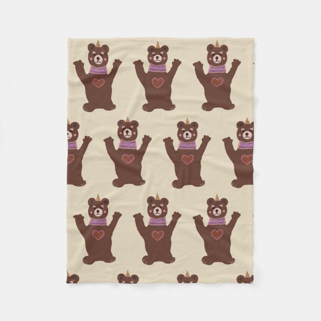 Couverture de la flotte d'ours Brown (Devant)