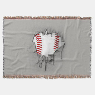 Couverture de lancer de base-ball déchirée