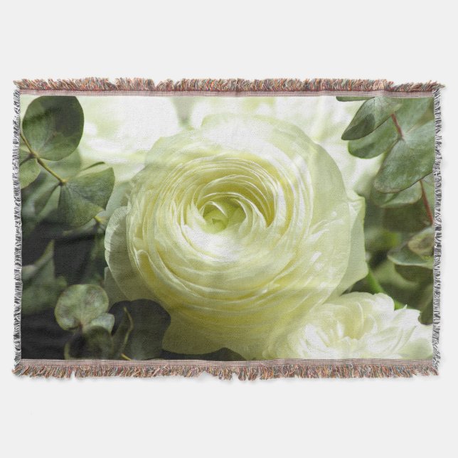 Couverture de lancer de fleur de pivoine (Devant)