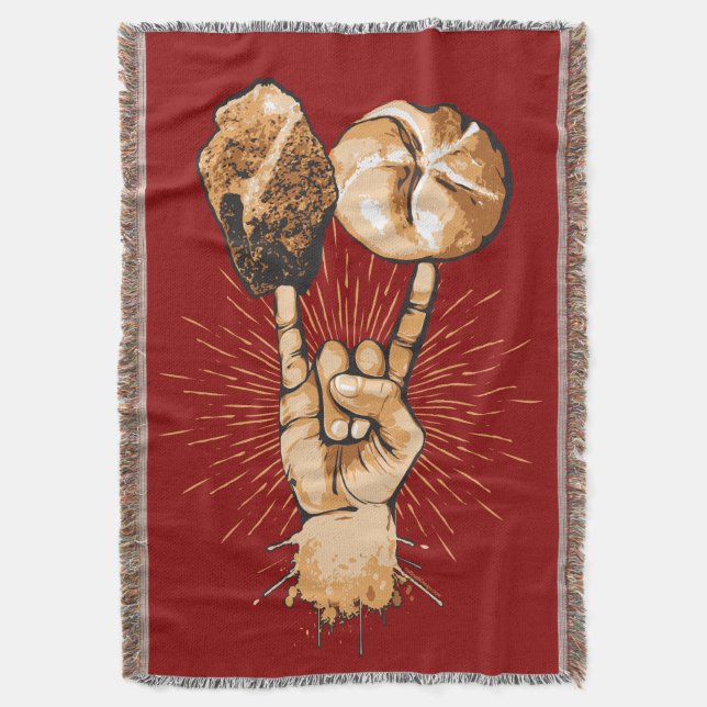 Couverture de lancer de roche et de rouleau (devant Vertical)