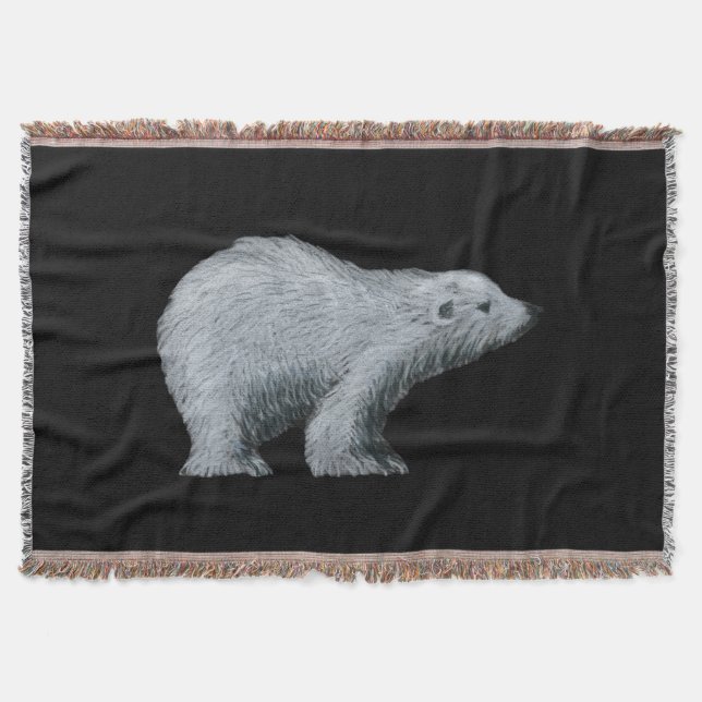 Couverture de lancer d'ours polaire (Devant)