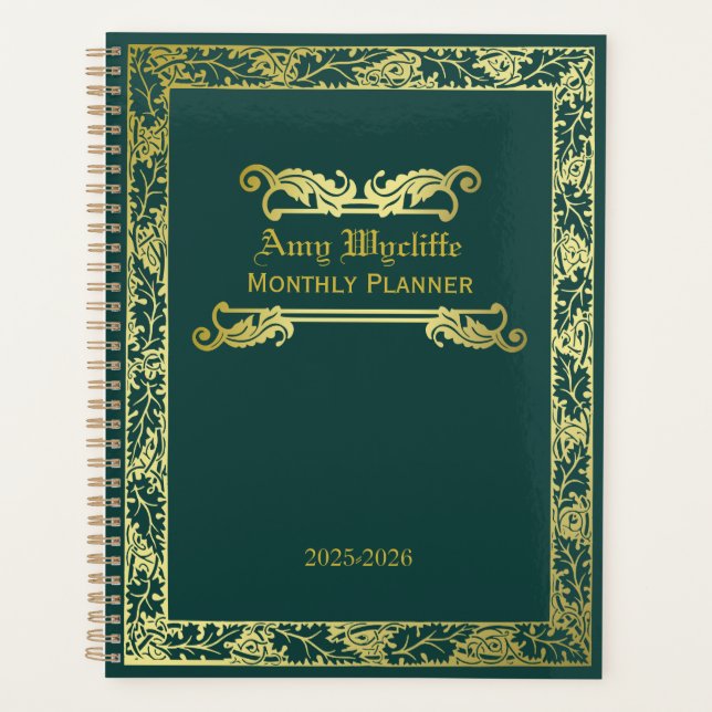 Couverture de livre classique Gold Green Foliage O (Devant)