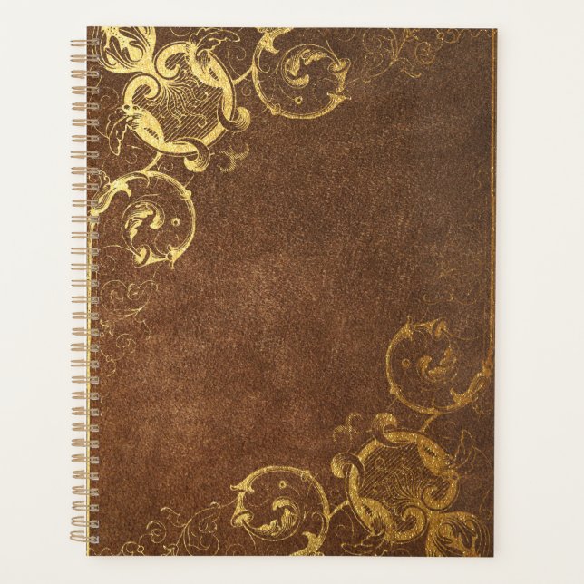 Couverture de livre doré antique dorée (Devant)