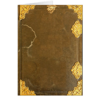 Couverture de livre dorée et ancienne