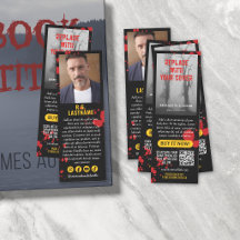 Couverture de livre jaune éclaboussée de sang À pr