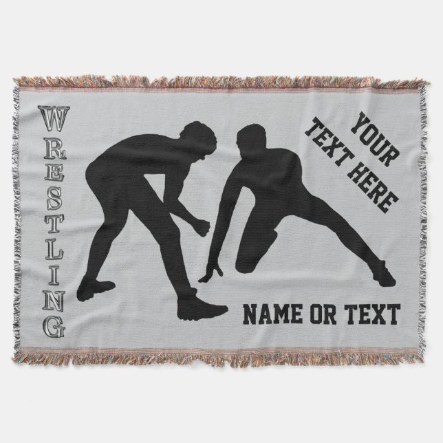 Couverture de lutte avec vos COULEURS et votre (Devant)