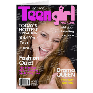 Couverture de magazine personnalisée pour fille Ad