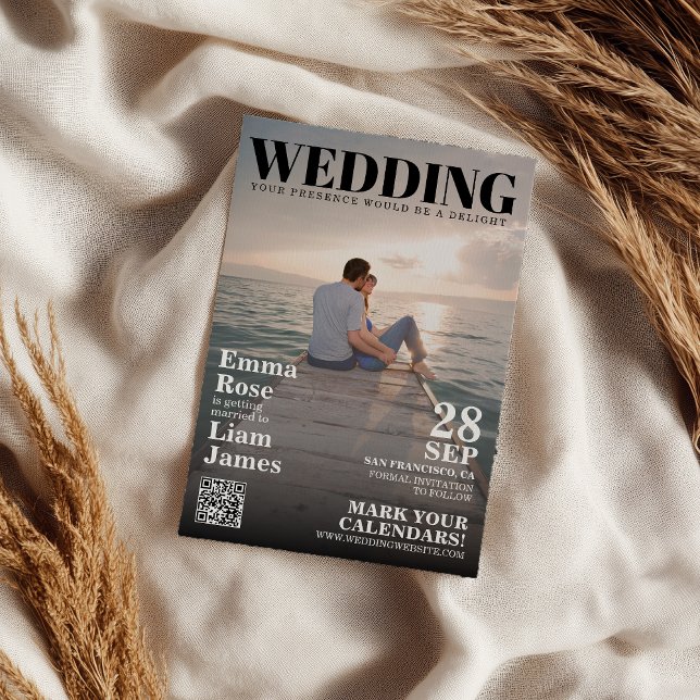 Couverture de magazine photo moderne unique, carte (Créateur téléchargé)