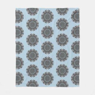 Couverture de mandala de gris bleu