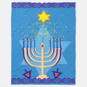 couverture de menorah hanoukka