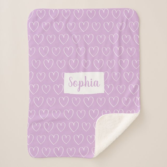 Couverture de motif de coeur - sélectionnez votre (Devant)