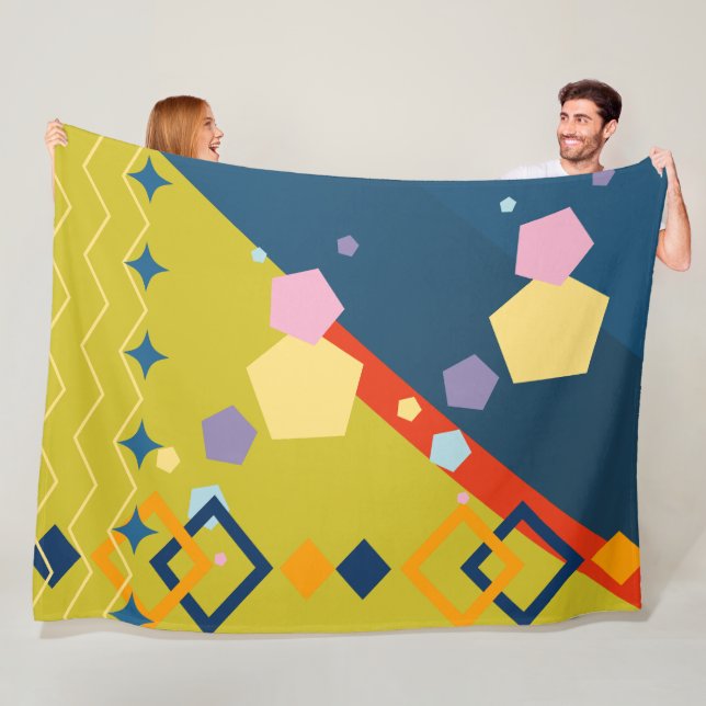 Couverture de Motif géométrique coloré personnalis (En situation)
