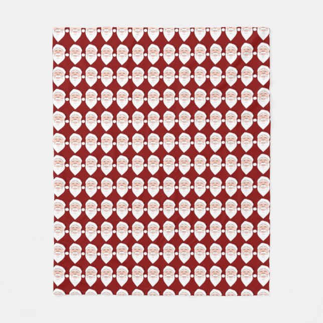 Couverture de Noël Père Noël Fleece Blanket (Devant)