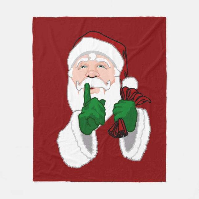 Couverture de Noël Père Noël Fleece Blanket (Devant)