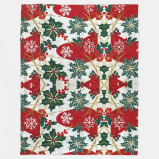 Couverture de Noël rouge et vert Festif