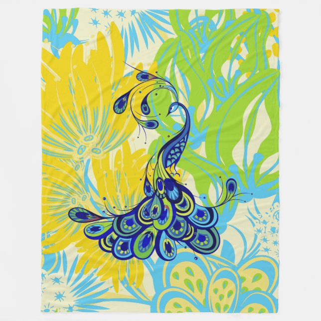 couverture de paon à fleurs (Devant)