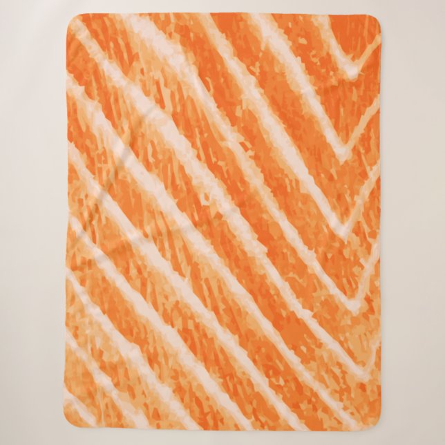 Couverture de peluche texture saumon (Devant)