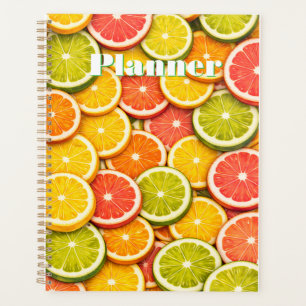Couverture de planificateur de fruits d'agrumes