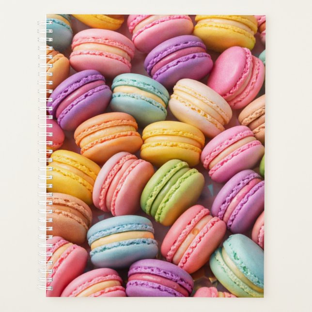 Couverture de planner Macarons Pastel (Devant)