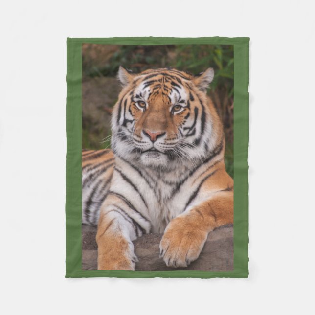 Couverture de repos dramatique d'ouatine de tigre (Devant)