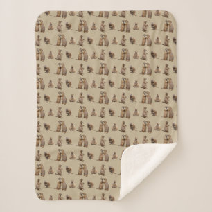 Couverture de Sherpa de frénésie de chien de