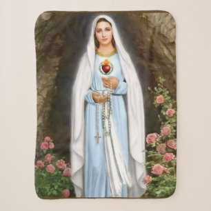 couverture de sherpa de la Vierge Marie