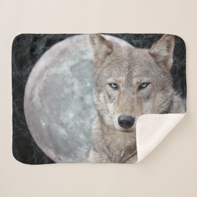 Couverture de Sherpa de lune de loup (Devant (Horizontal))
