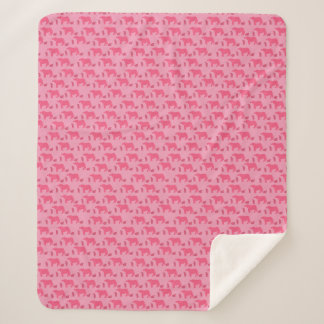Couverture de Sherpa rose sinistre Vaches Ranch oc