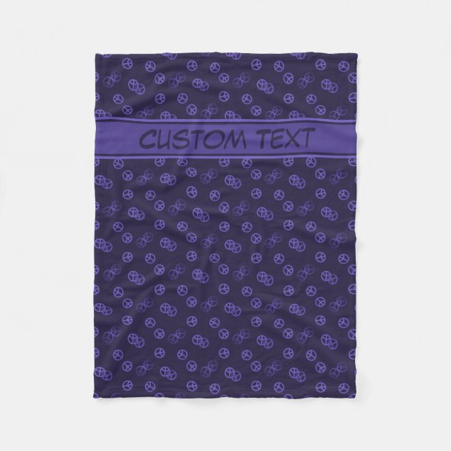 Couverture de signe de paix violette aléatoire ave (Devant)