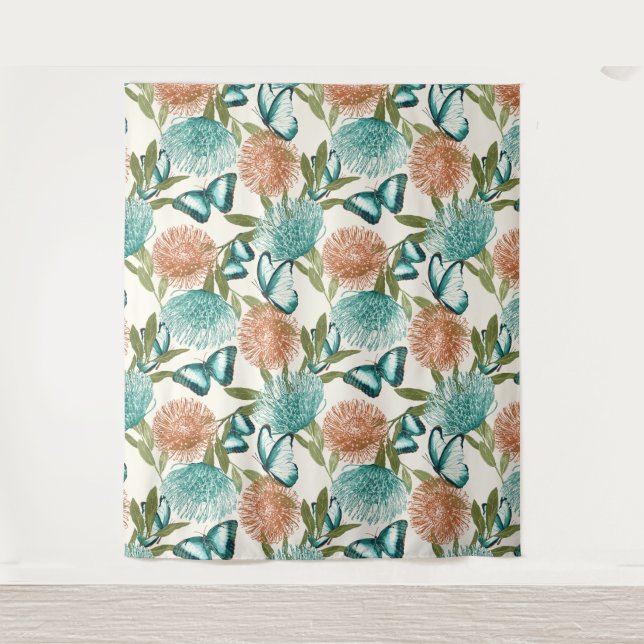 Couverture de tapisserie papillon (Devant)