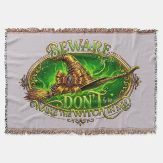 Couverture de toute l'année à motif de sorcière d'