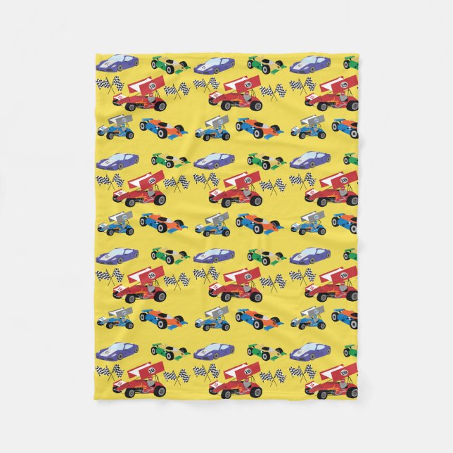 Couverture de voiture de course pour enfants (Devant)