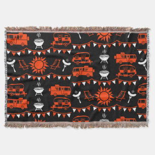 Couverture Décor camping Caravan
