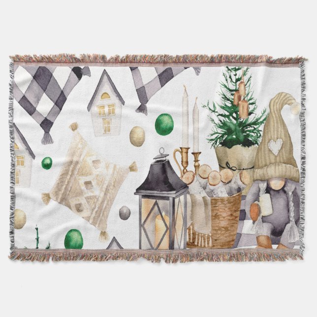 Couverture Décoration de Noël Gnome (Devant)