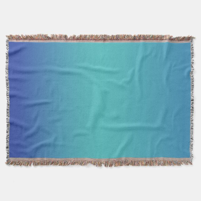 Couverture Dégradé Ombre bleu turquoise moderne (Devant)