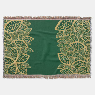 Couverture Dentelle d'or de feuille sur l'arrière - plan ver