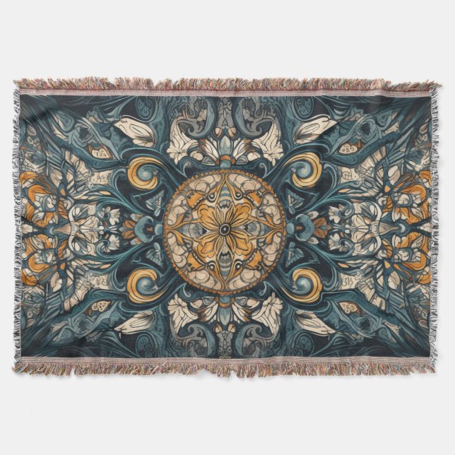 Couverture Design de plafond Turquoise et ambré folklorique (Devant)