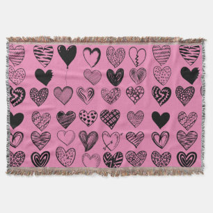 Couverture Dessin d'un coeur noir adorable Blanke