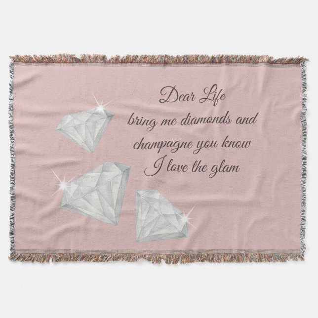 Couverture Diamonds & Champagne Quote – Dear Life Edition (Devant)